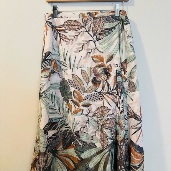 Super Natural by Secret Mission Jacquard Georgette Sandra Maxi Skirt M NWT - Picture 4 of 10